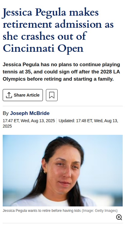 Pegula Eyes LA Olympics Before Hanging Up Racket