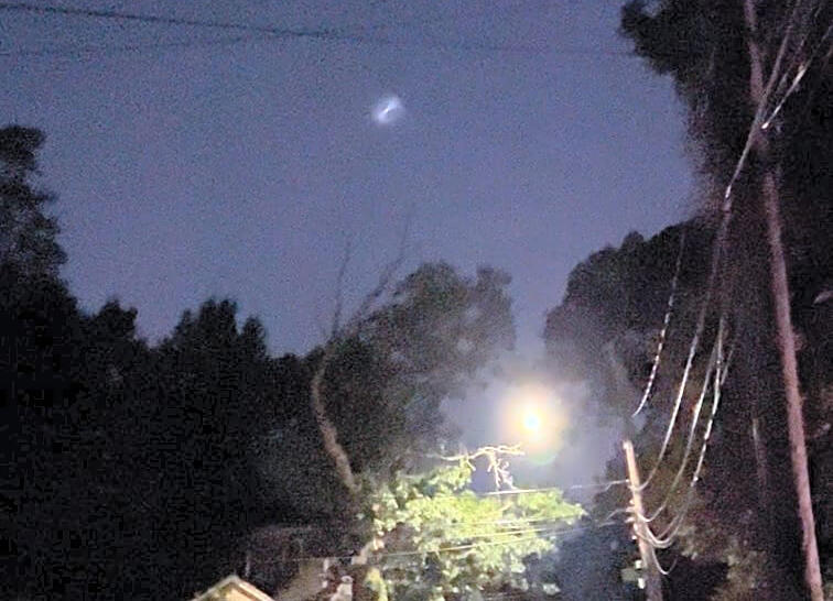 Strange glowing sky over West Roxbury explained