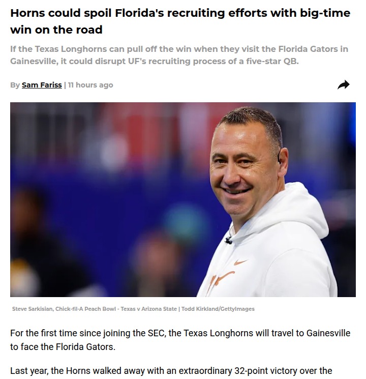 Can the Horns Crash Florida’s QB Party?