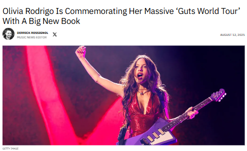 Olivia Rodrigo’s Tour Book Surprise! 📖