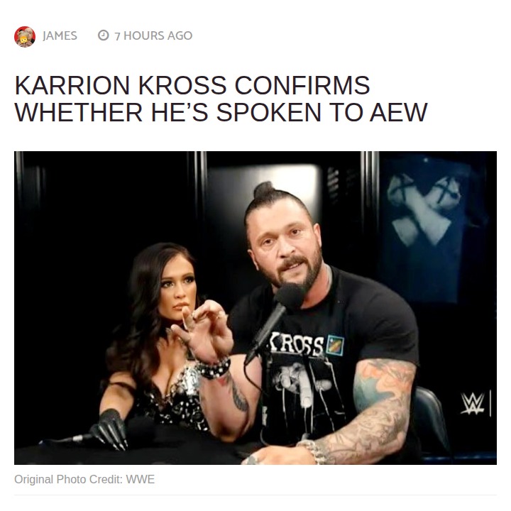 Karrion Kross: No AEW Talks Yet