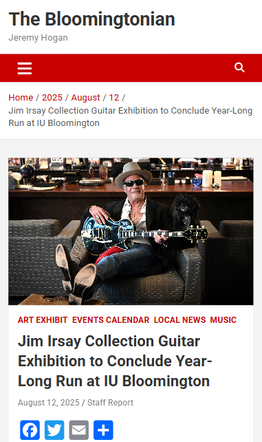 Legendary guitars take a final bow in Bloomington