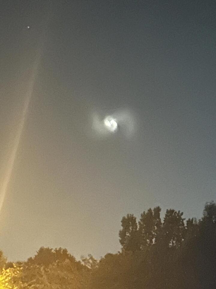 Strange spiral lights up Pennsylvania sky