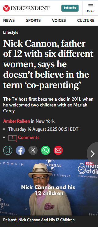 Nick Cannon’s Wild Parenting Take