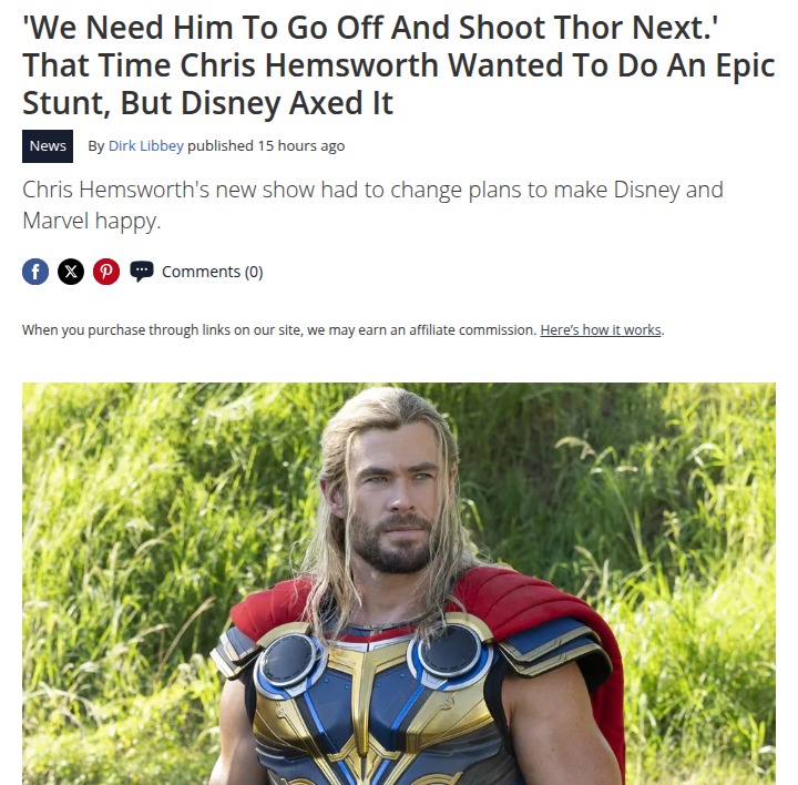 Chris Hemsworth Blocked by Disney?! 🏄‍♂️