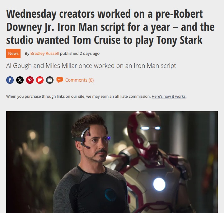 Tom Cruise Almost Played Iron Man?! 🤯
