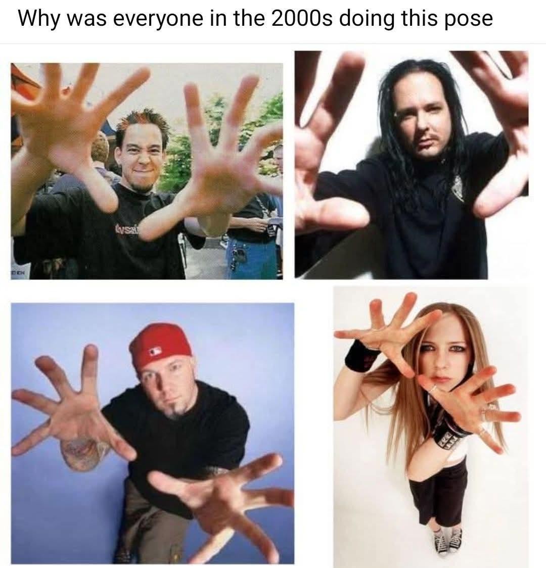 Why was everyone in the 2000s doing this 🖐️🫱 pose?