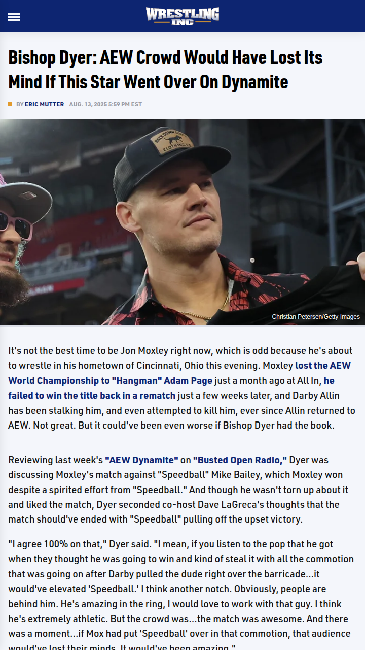 Did Mox Miss a Huge Moment on Dynamite?