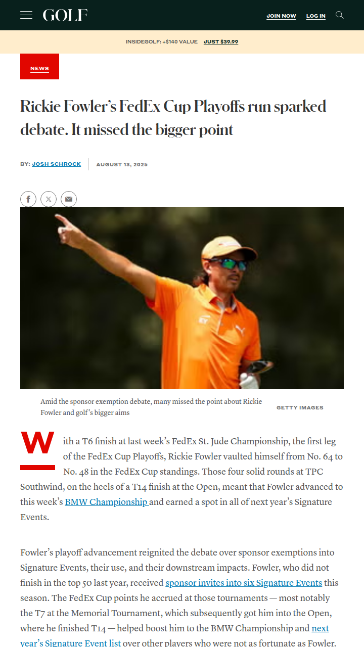 Fowler’s Playoff Push: Fair or Favoritism?