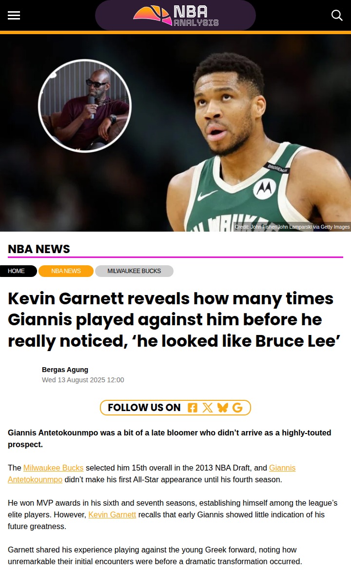 KG’s ‘Bruce Lee’ Moment vs. The Greek Freak