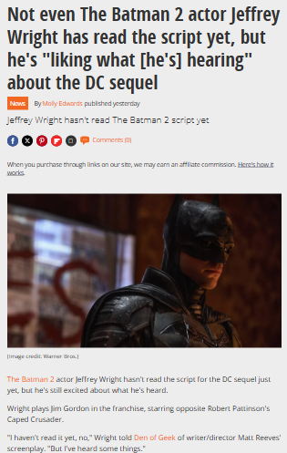 Jeffrey Wright Teases Batman 2 Secrets 👀
