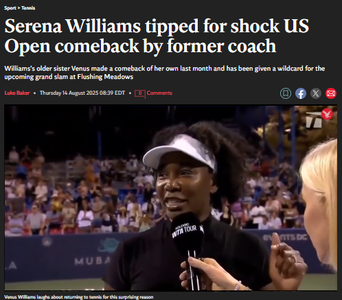 GOAT Sisters: Serena & Venus US Open Buzz