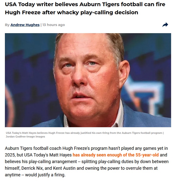 Auburn fans buzzing over Freeze’s wild play-calling