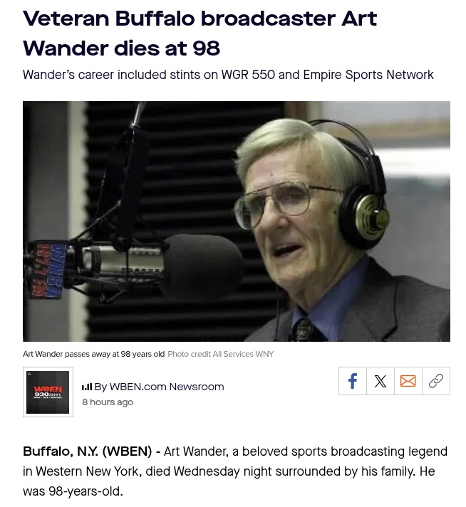 Buffalo remembers Art Wander, radio icon