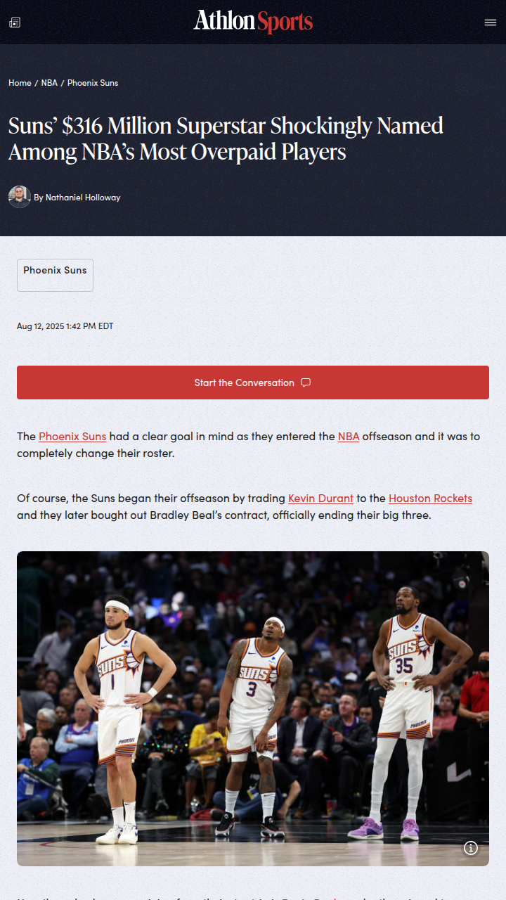 Devin Booker’s $316M deal divides Suns fans