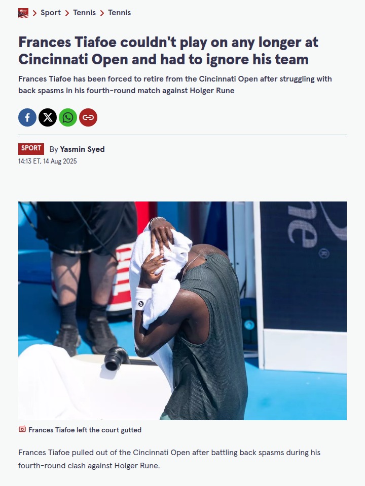Big Foe Bows Out: Cincinnati Open Drama