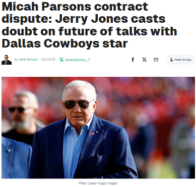Micah Parsons’ contract standoff shakes Cowboys
