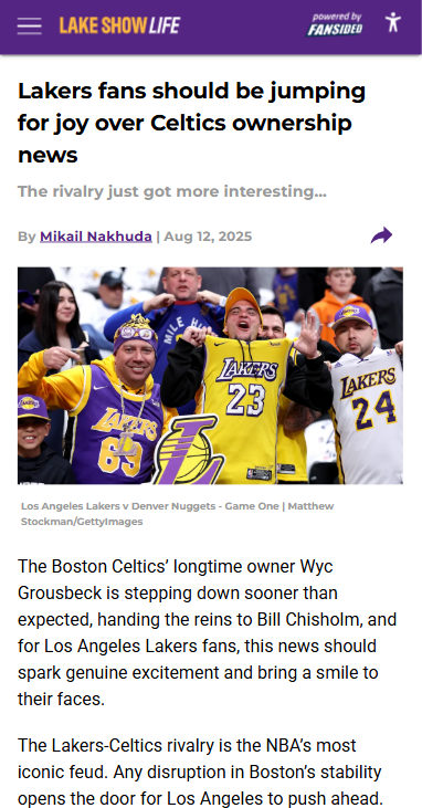 Celtics Shakeup: Lakers’ Golden Opportunity?