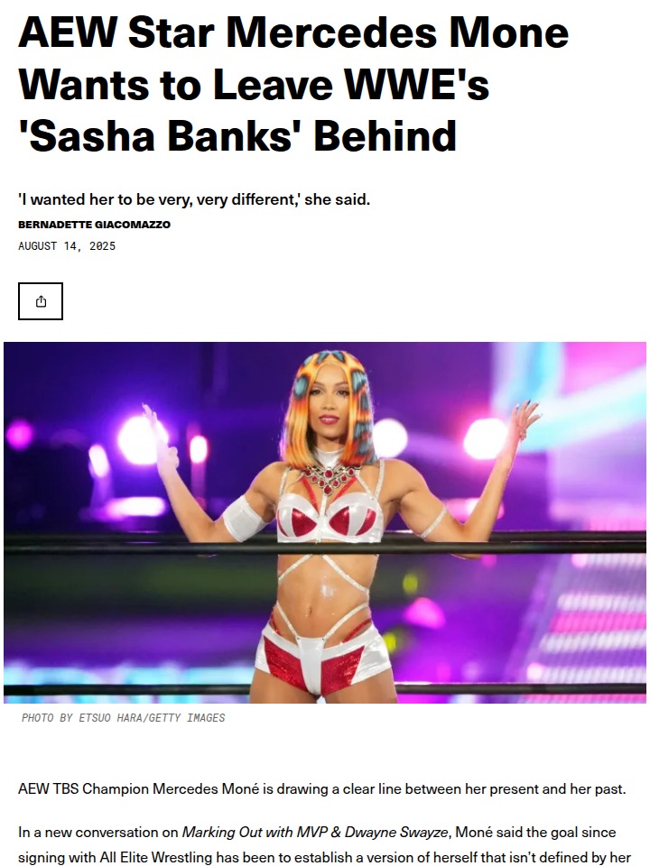Mercedes Moné: No More Sasha Banks!