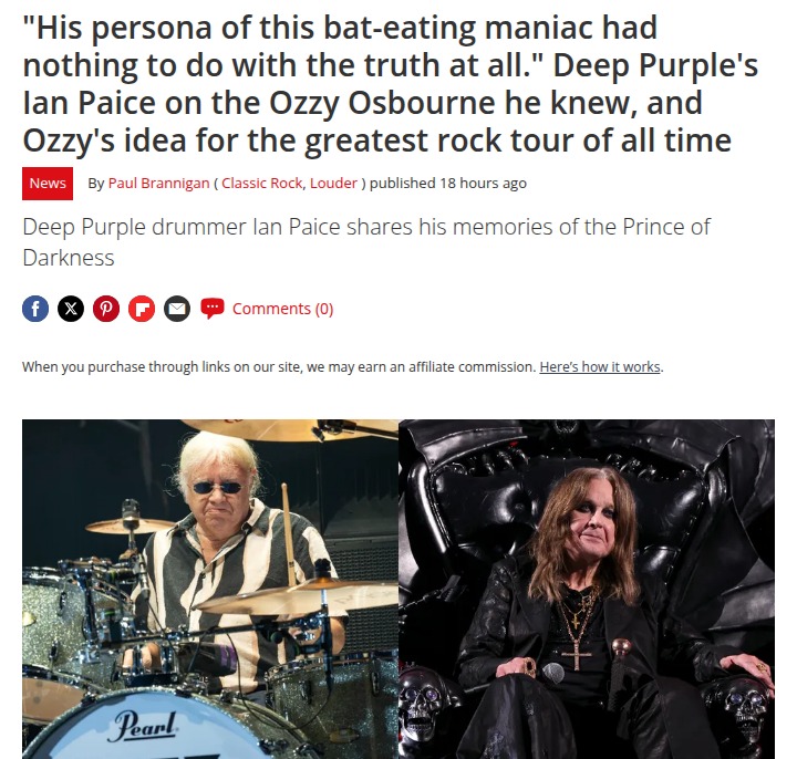Ozzy's Secret Genius? 🦇 Paice Spills All