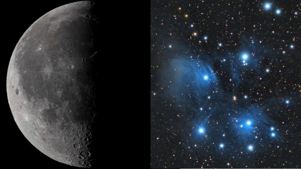 Moon & Pleiades: Sky Show Alert!