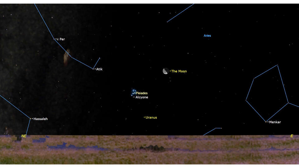 Moon & Pleiades: Sky Show Alert!
