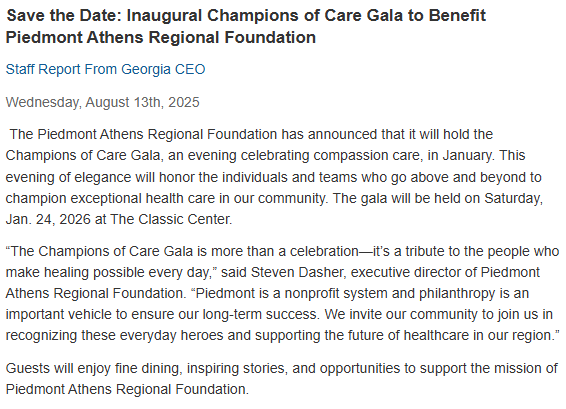 Athens honors healthcare heroes at Champions Gala