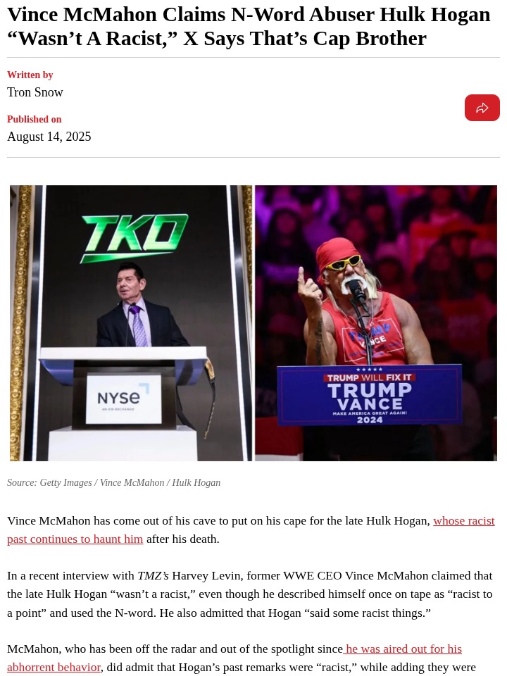 Hulk Hogan’s Legacy: Real Talk or Revisionist?