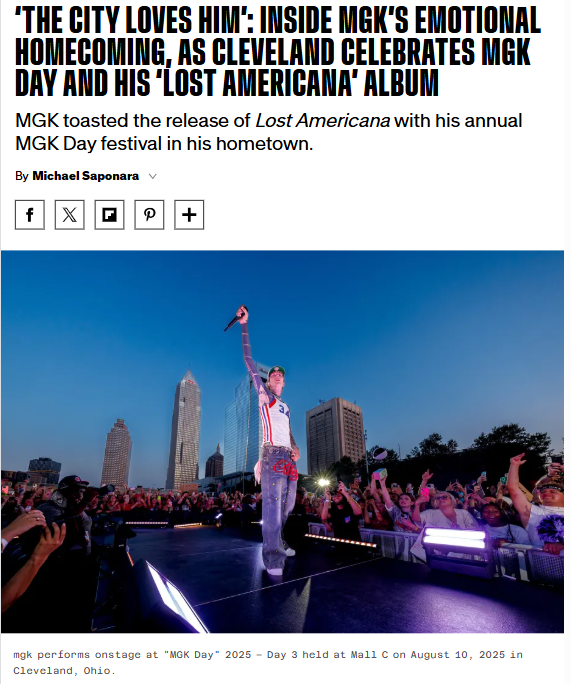 MGK Day: Cleveland’s wild weekend with Kells
