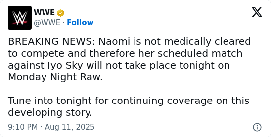 Naomi’s Raw No-Show: What’s the Real Story?