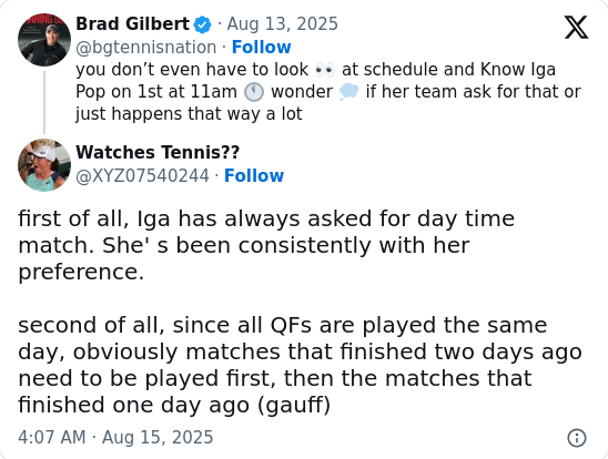 Iga Defended After Gilbert’s Cincinnati Jab