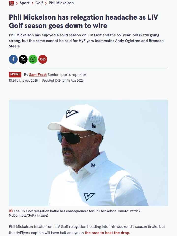 Mickelson’s HyFlyers Face Relegation Drama