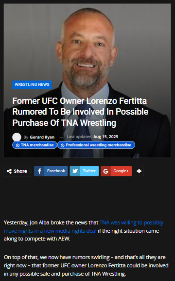 Could Fertitta Shake Up TNA vs AEW?