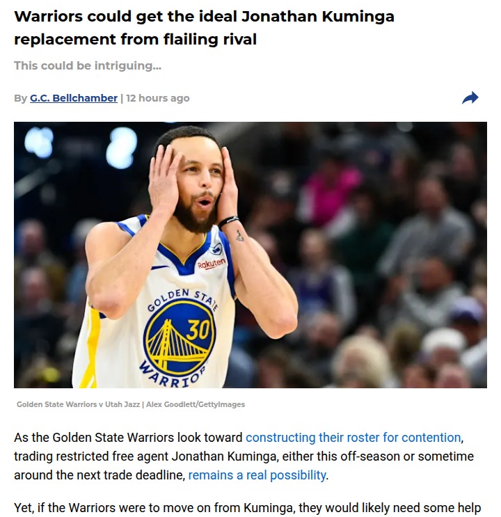 Could Hauser Be the Dubs’ Kuminga Fix?