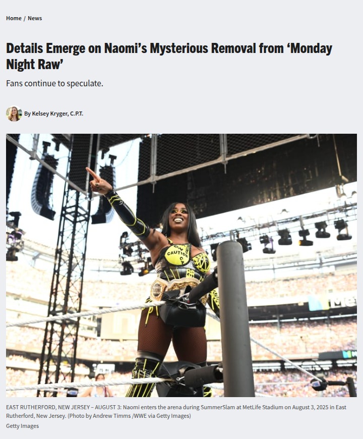 Naomi’s Raw Exit: What Really Happened?