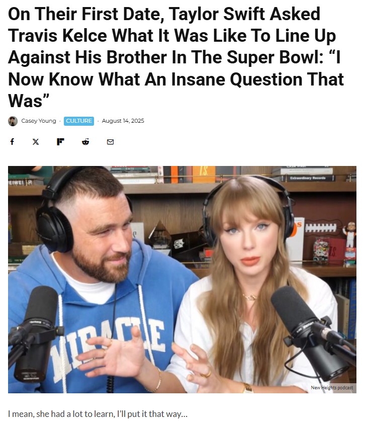 Taylor Swift’s Hilarious Football Rookie Moment