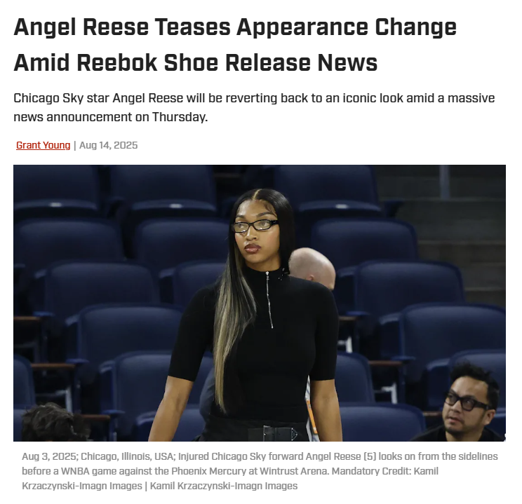 Angel Reese’s Reebok Drop Is All About Her Iconic Style