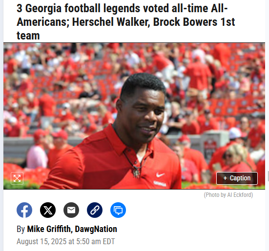 Georgia football icons land all-time honors