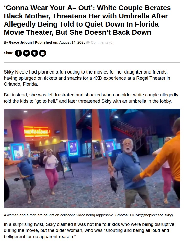 Orlando mom stands her ground at Regal Theater