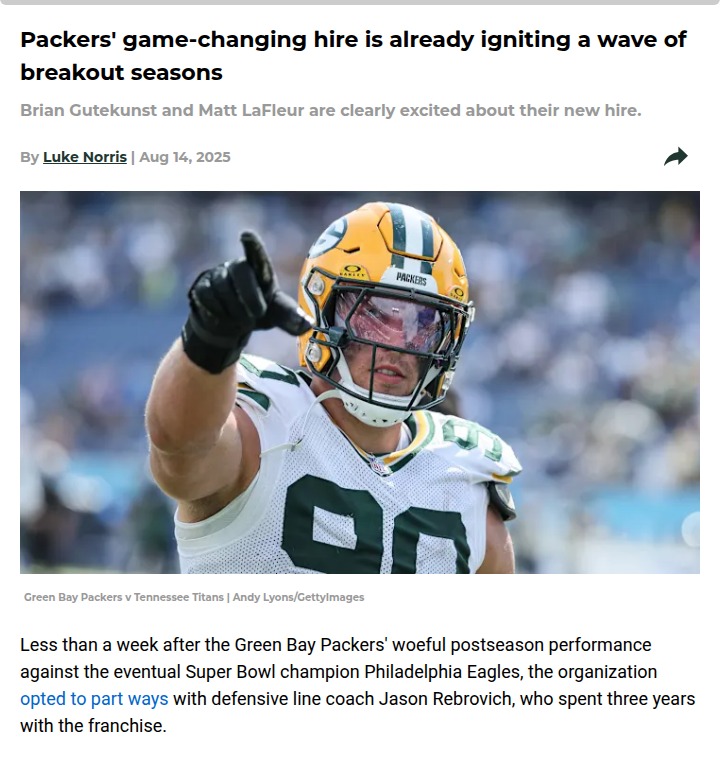 Packers' D-Line Reborn Under Covington