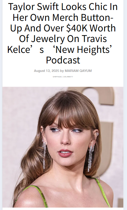 Taylor Swift Drops Album News on 'New Heights'