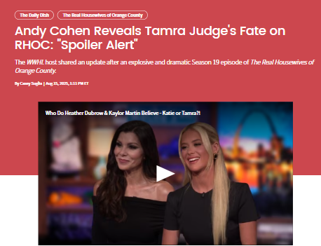 Tamra Judge's 'RHOC' Exit? Andy Spills 🍊