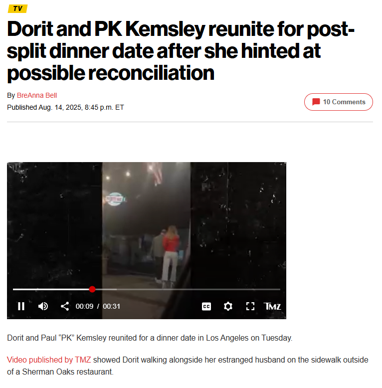 Dorit and PK Kemsley spark LA reunion buzz