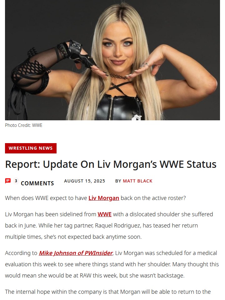 Liv Morgan’s WWE Comeback: What’s Next?