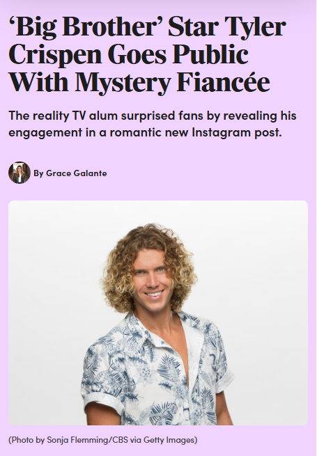 Tyler Crispen’s Secret Fiancée Reveal!