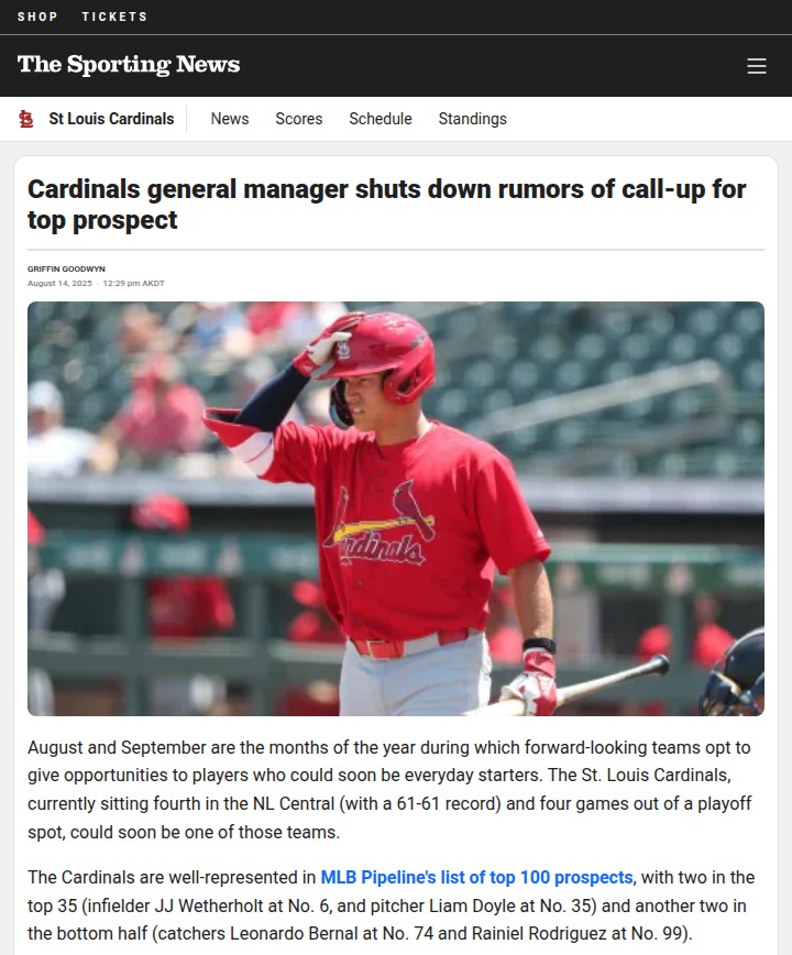 Cardinals fans react to Wetherholt news