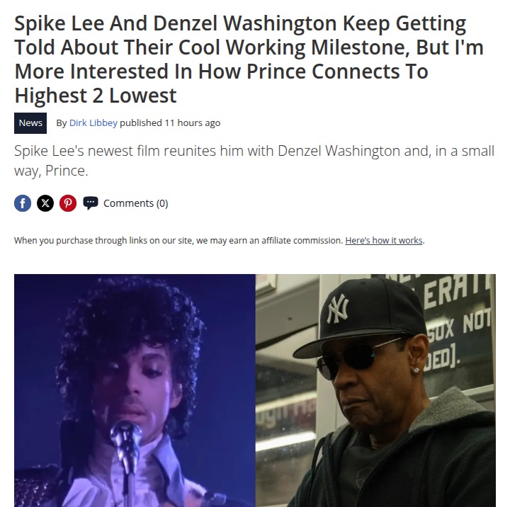 Prince’s Hidden Influence in Highest 2 Lowest 🎬