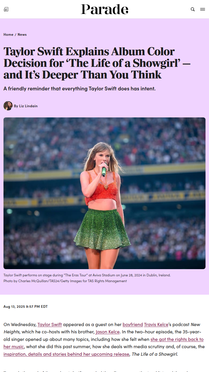 Swifties Divided Over Showgirl Album Colors 🧡