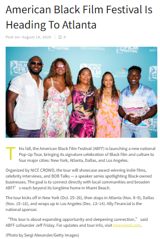 ABFF Pop-Up Tour Hits ATL This Fall!