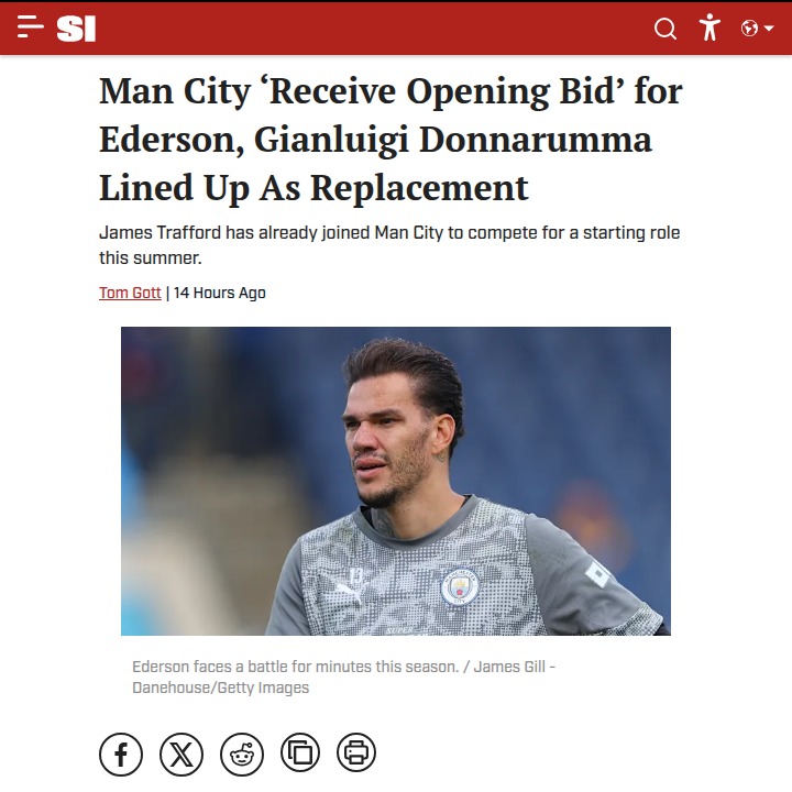 Ederson Transfer Rumors Heat Up at Man City